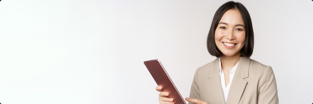 Professional woman with tablet
